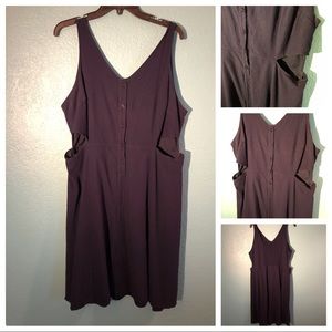 Lane Bryant navy blue dress sleeveless . Size 16